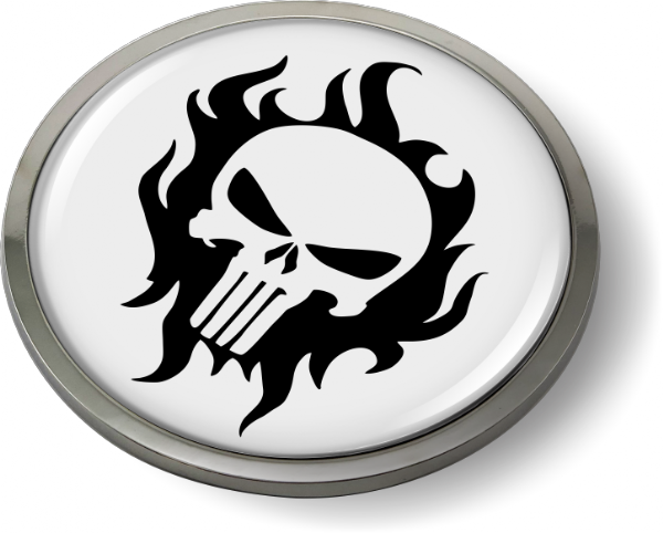 Punisher 3D Domed Emblem